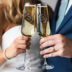 Personalized Wedding Champagne Flutes