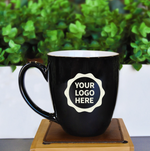 Custom Logo Coffee Mug 16oz Latte Style - Add Your Personalized Design or Company Logo (One Mug)