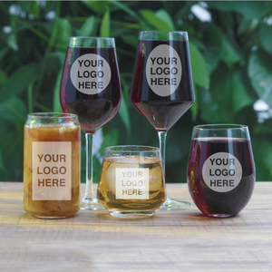 Custom Logo Glasses - Wine Glasses, Pint, Whiskey and Beer Glasses