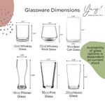 Custom Logo Glasses - Wine Glasses, Pint, Whiskey and Beer Glasses