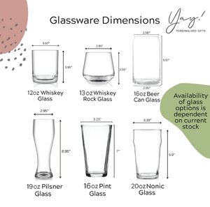 Custom Logo Glasses - Wine Glasses, Pint, Whiskey and Beer Glasses