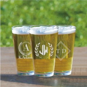 Personalized Pint Glass with Monogram