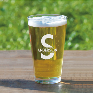 Personalized Pint Glass with Monogram