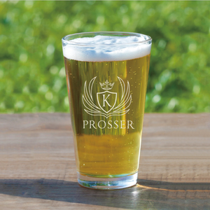 Personalized Pint Glass with Monogram