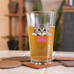 Personalized Beer Glass Pint Glass with Custom Photo