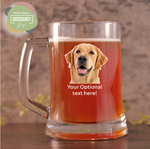 Personalized Beer Mug Glass with Photo