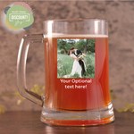 Personalized Beer Mug Glass with Photo