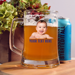 Personalized Beer Mug Glass with Photo