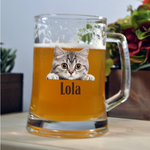 Personalized Beer Mug Glass with Photo