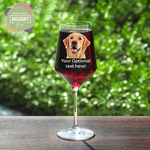 Personalized Wine Glass Crystal with Photo