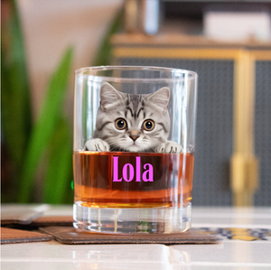 Personalized Whiskey Glass with Photo