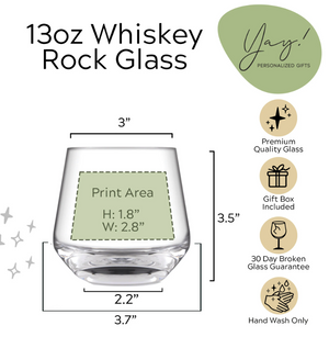 Personalized Whiskey Rocks Glasses with Photo