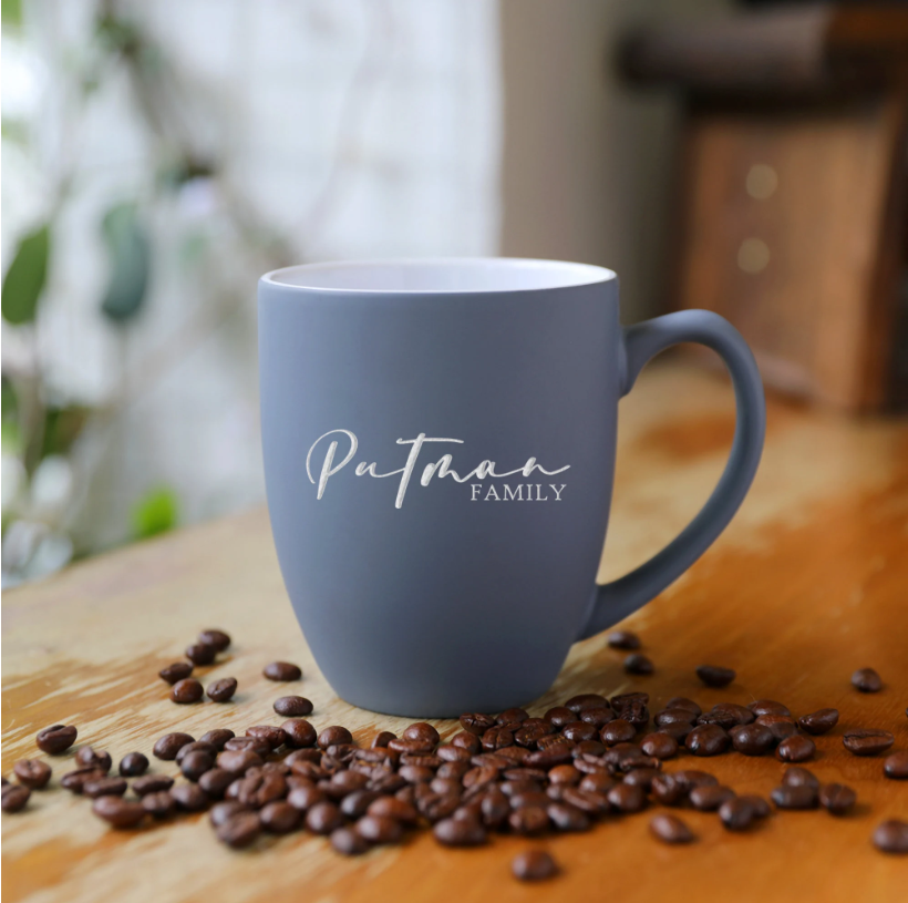 Personalized Engraved Monogram Coffee Mug