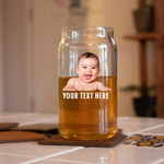 Personalized Beer Can Glass Custom Can Glass with Photo