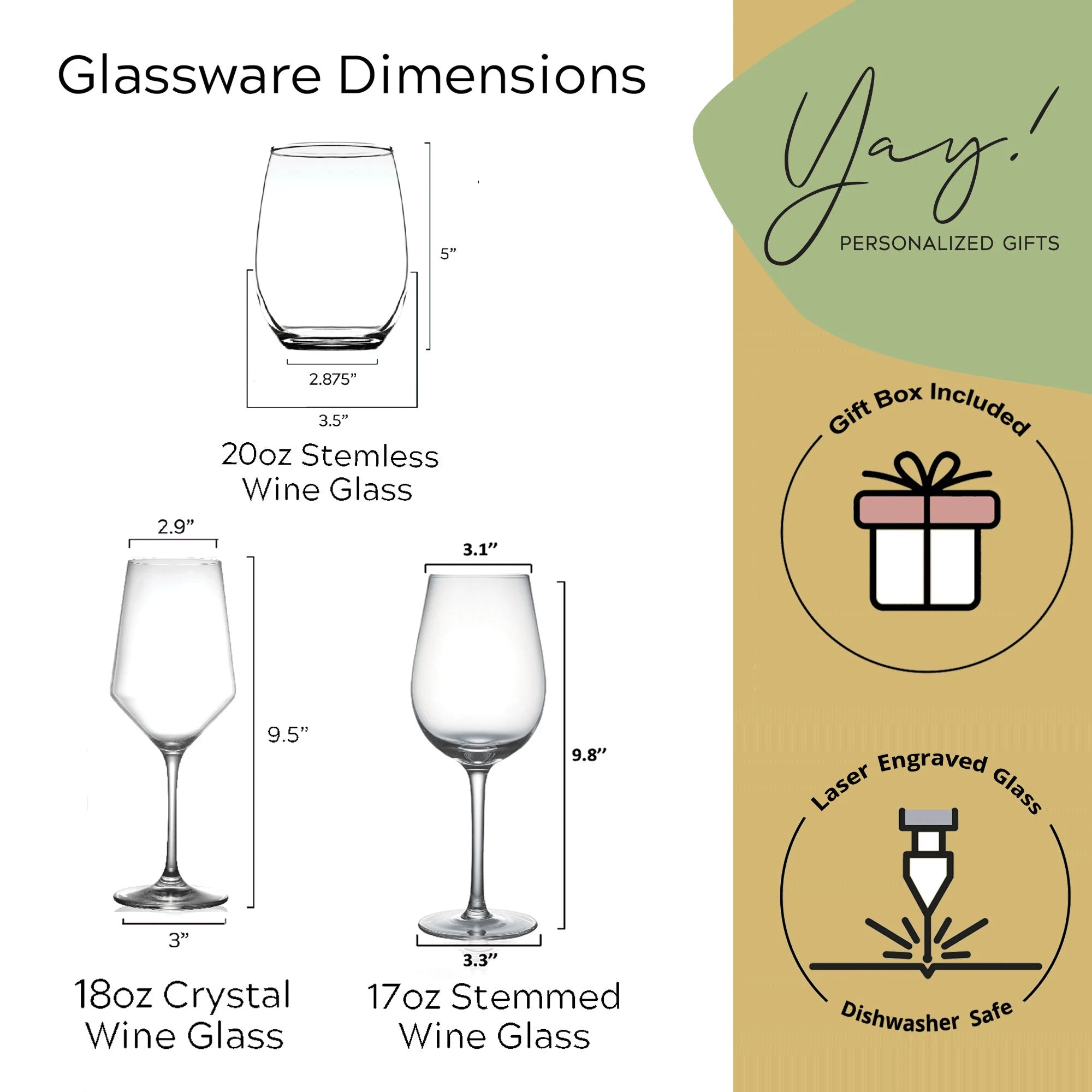 Custom Engraved Birth Month Flower Wine Glass