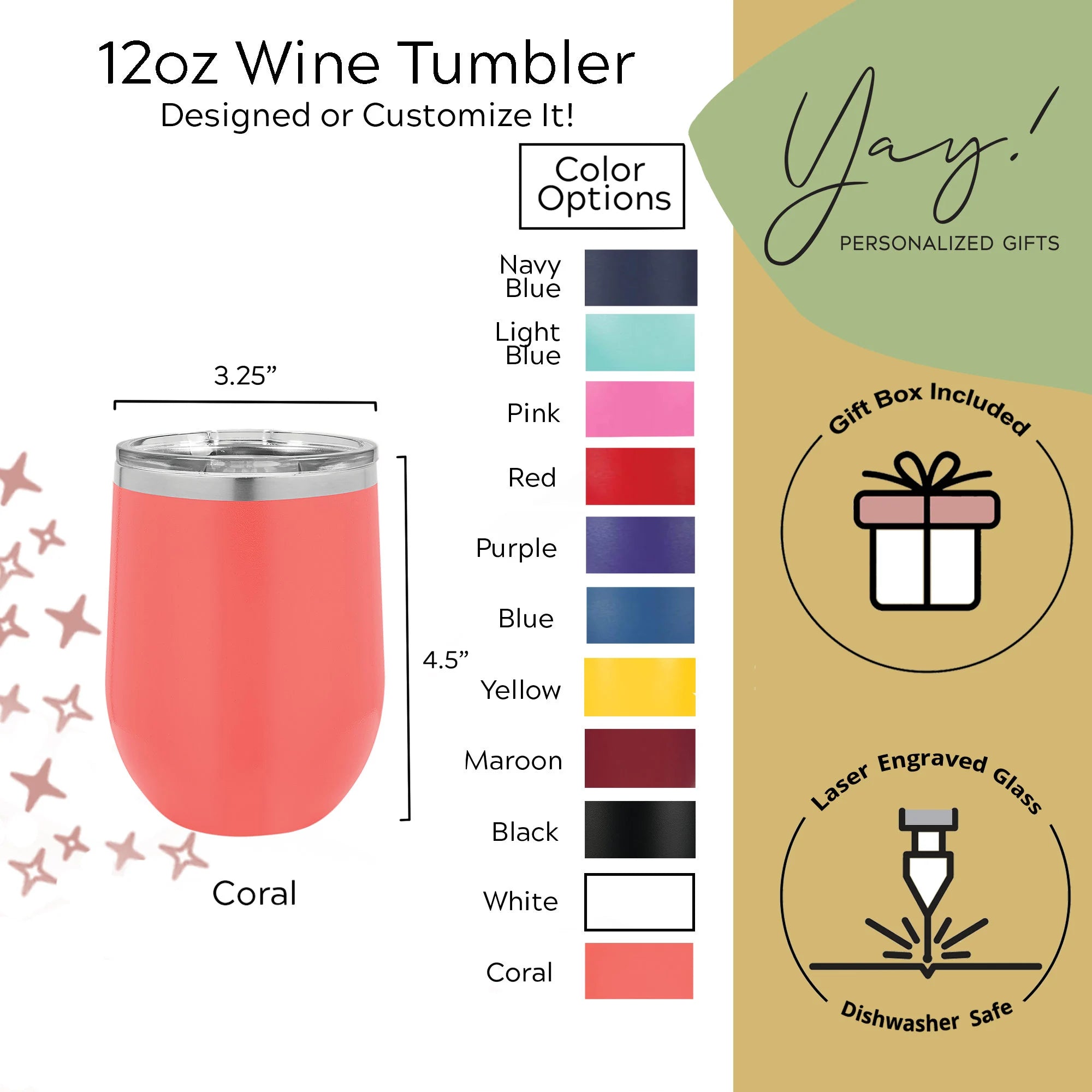 Never Too Far To Drink Together Wine Tumbler