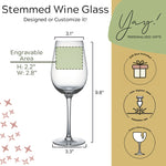 Custom Design Wine Glass 17oz Stemmed with Bulk Pricing