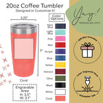 Custom Design Travel Coffee Tumbler 20oz with Bulk Pricing