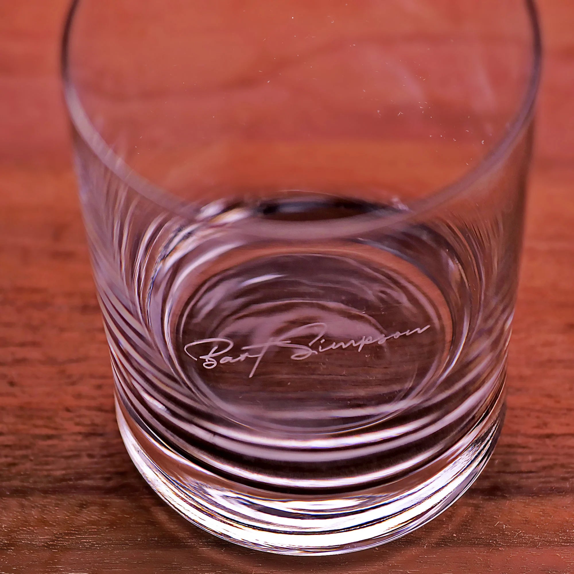 Personalized Whiskey Glass Bottom Engraved