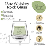 Custom Pour Line Whiskey Rocks Glasses