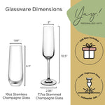 Personalized Graduation Senior Grad Champagne Glass