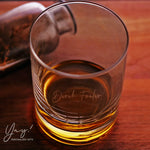 Personalized Whiskey Glass Bottom Engraved