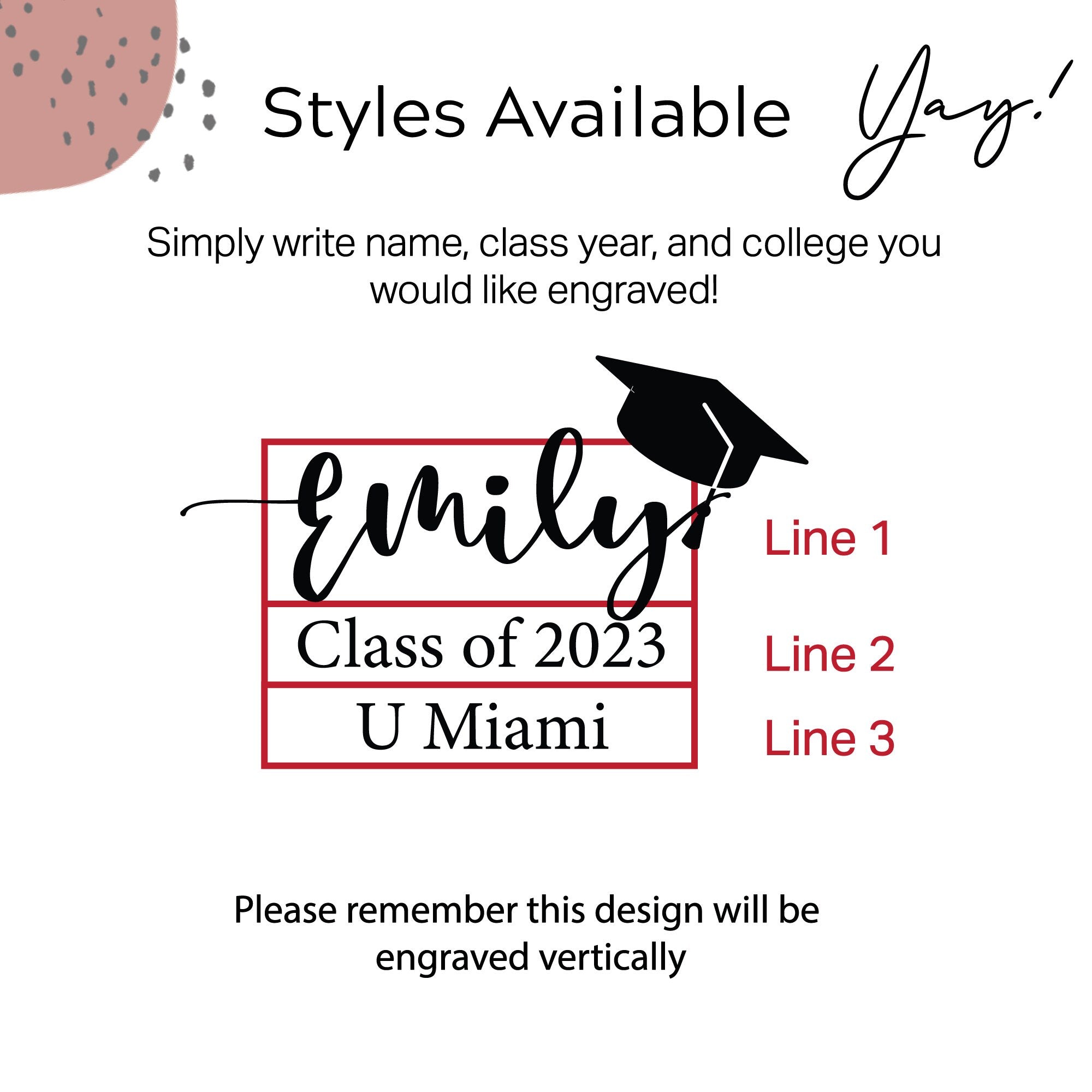 Personalized Graduation Senior Grad Champagne Glass