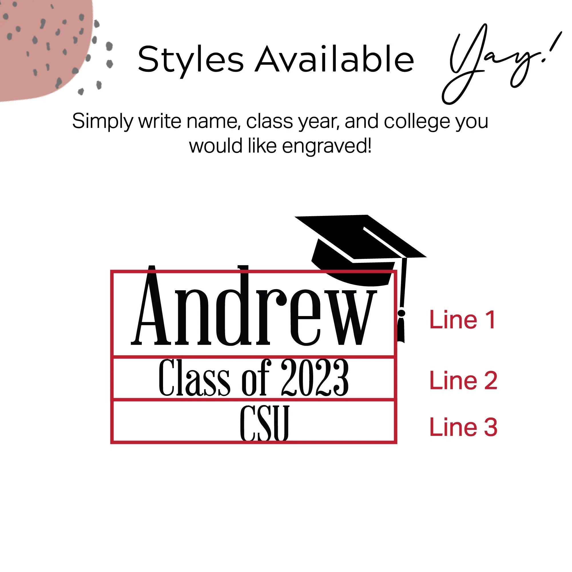 Personalized Graduation Wine Glass