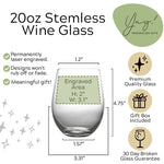 Personalized Graduation Wine Glass