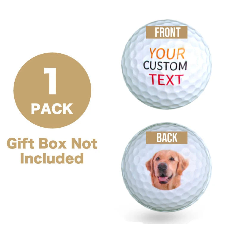 Personalized Golf Ball Gift With Gift Box