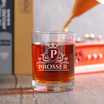 Monogramed Named Whiskey Glass