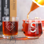 Monogramed Named Whiskey Glass