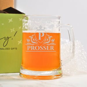 Personalized Beer Mug with Monogram