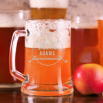 Personalized Beer Mug with Monogram