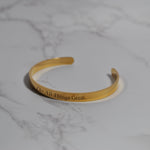 Custom Text Engraved Cuff Bracelet