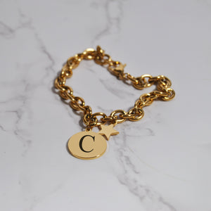 Custom Initial Engraved Bracelet