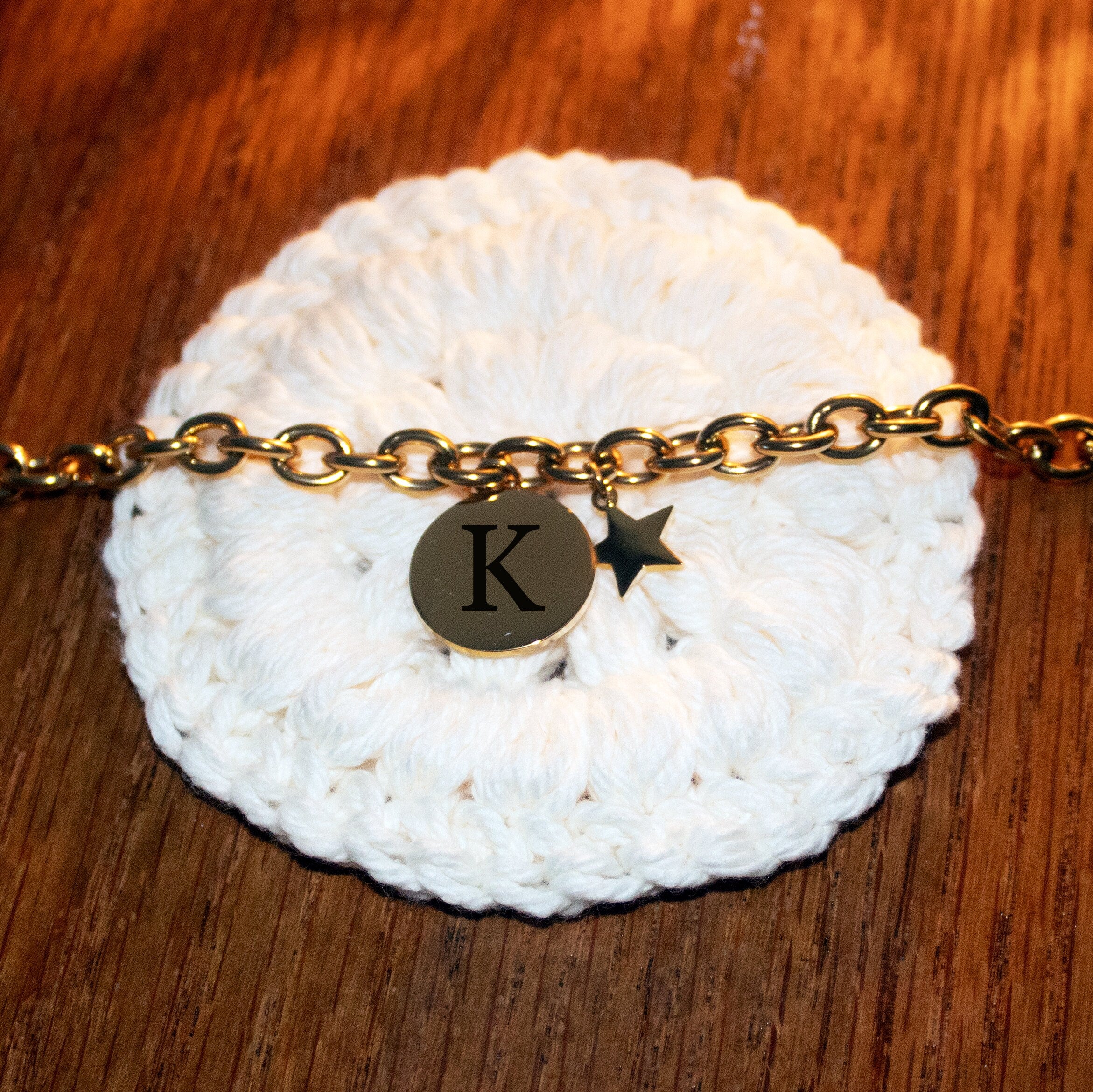 Custom Initial Engraved Bracelet