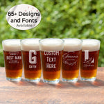 Personalized Beer Pint Glass (One Glass with Gift Box)