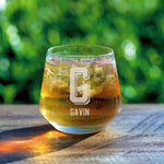 Personalized Whiskey Rocks Glass (One Glass with Gift Box)