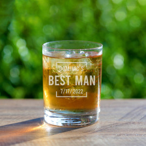 Personalized Whiskey Glass 12oz (One Glass)