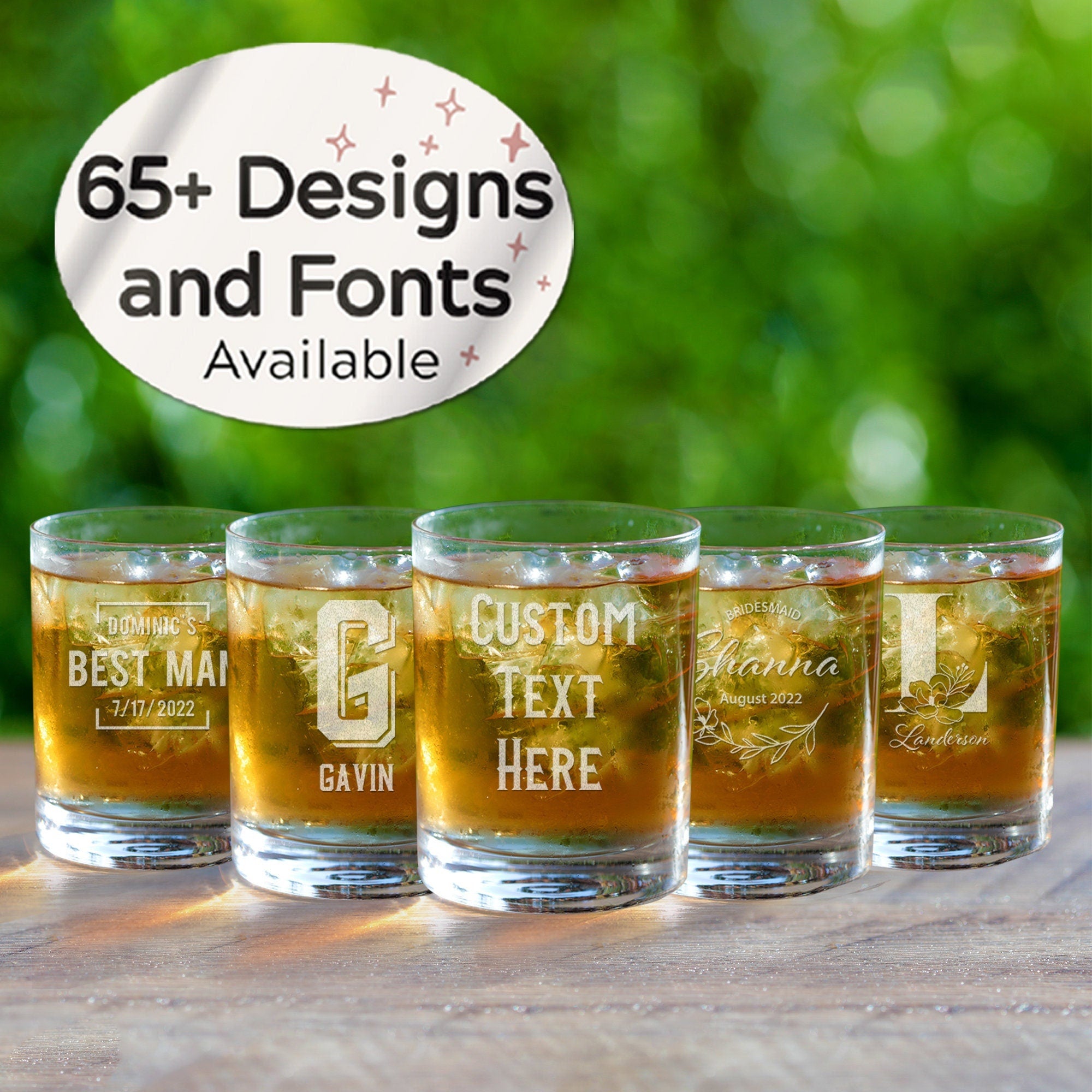 Personalized Whiskey Glass 12oz (One Glass)