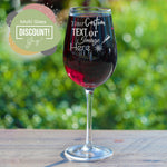 Custom Design Wine Glass 17oz Stemmed with Bulk Pricing