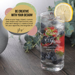 Custom Design Cocktail Glass 14oz Custom Highball Mojito Glass with Bulk Pricing