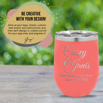 Custom Design Wine Tumbler 12oz with Bulk Pricing