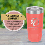 Custom Design Travel Coffee Tumbler 20oz with Bulk Pricing