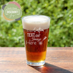 Custom Design Beer Glass 16oz Pint Glass with Bulk Pricing