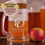 Custom Design Beer Mug 17oz Glass with Bulk Pricing