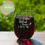 Custom Design Wine Glass 20oz Stemless with Bulk Pricing